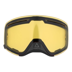 AMOQ Vision Vent+ Magnetic Motocross / Snow Goggles Dual Lens HEATED Yellow