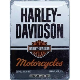 Metal tin sign HARLEY-DAVIDSON MOTORCYCLE 30x40