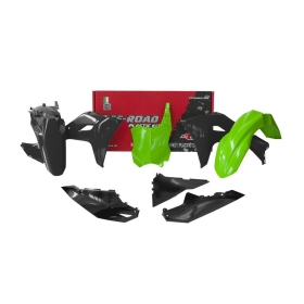 RACETECH Plastic Kit KAWASAKI KX450 2024 Black/ Green