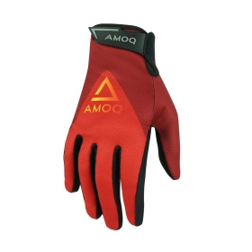 AMOQ Ascent V2 Textile Gloves Dark Red / Red