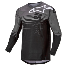 Alpinestars off road marškinėliai Techstar Graphite Juoda/Pilka