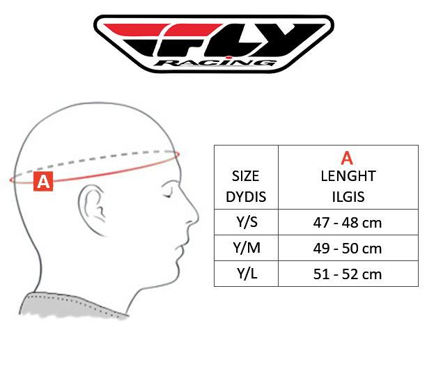 FLY size table