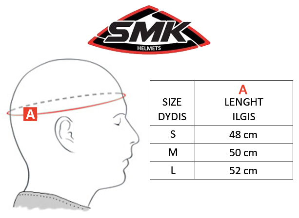 SMK size table